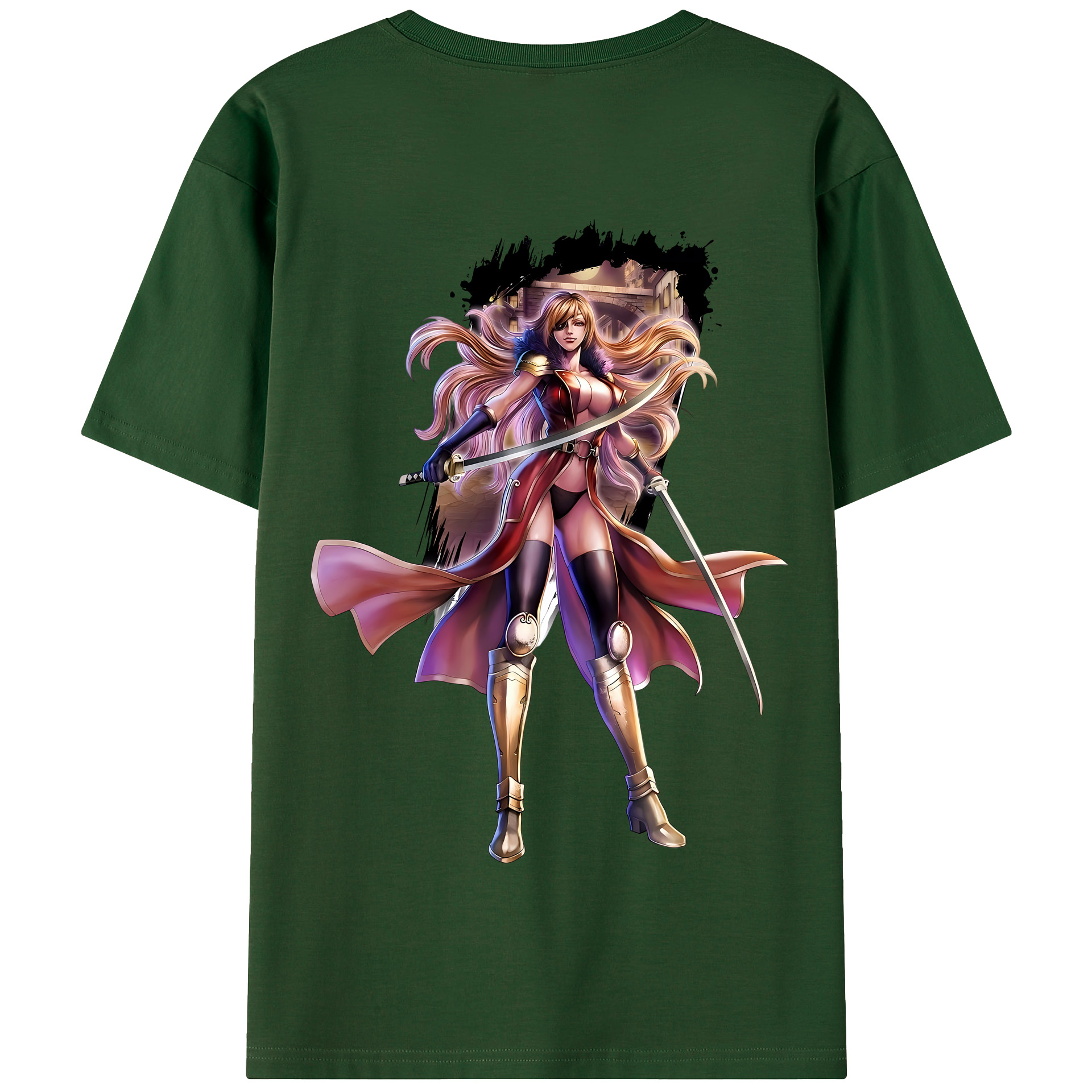 （画像用） 北斗の拳 Fist of the North Star 綿100％半袖Tシャツ（背面プリント）